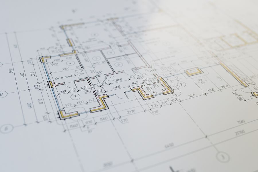 Plano arquitectónico acotado